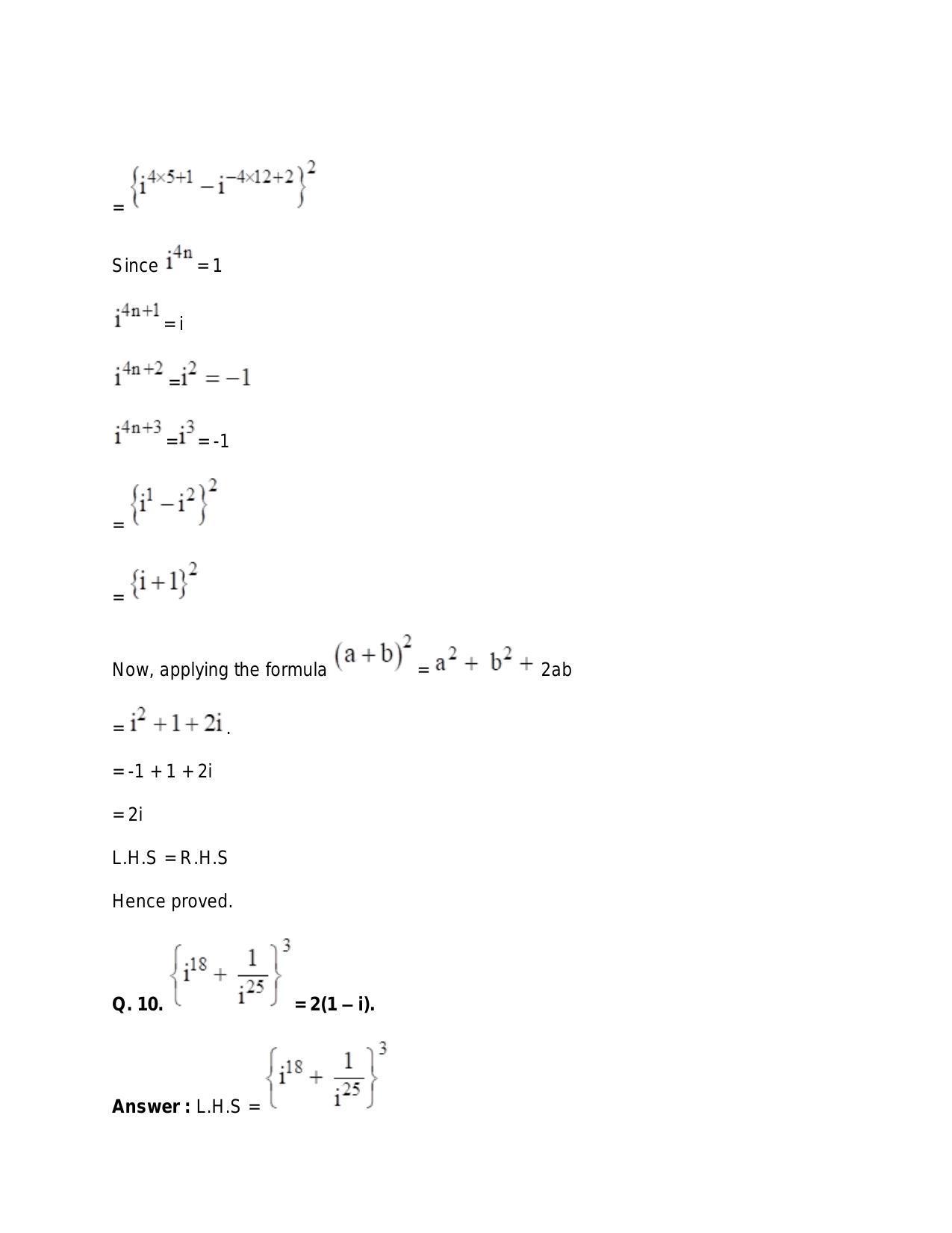 Chapter 5: Complex Numbers and Quadratic Equations: RS Aggarwal Class 11 Solutions  - Page 8