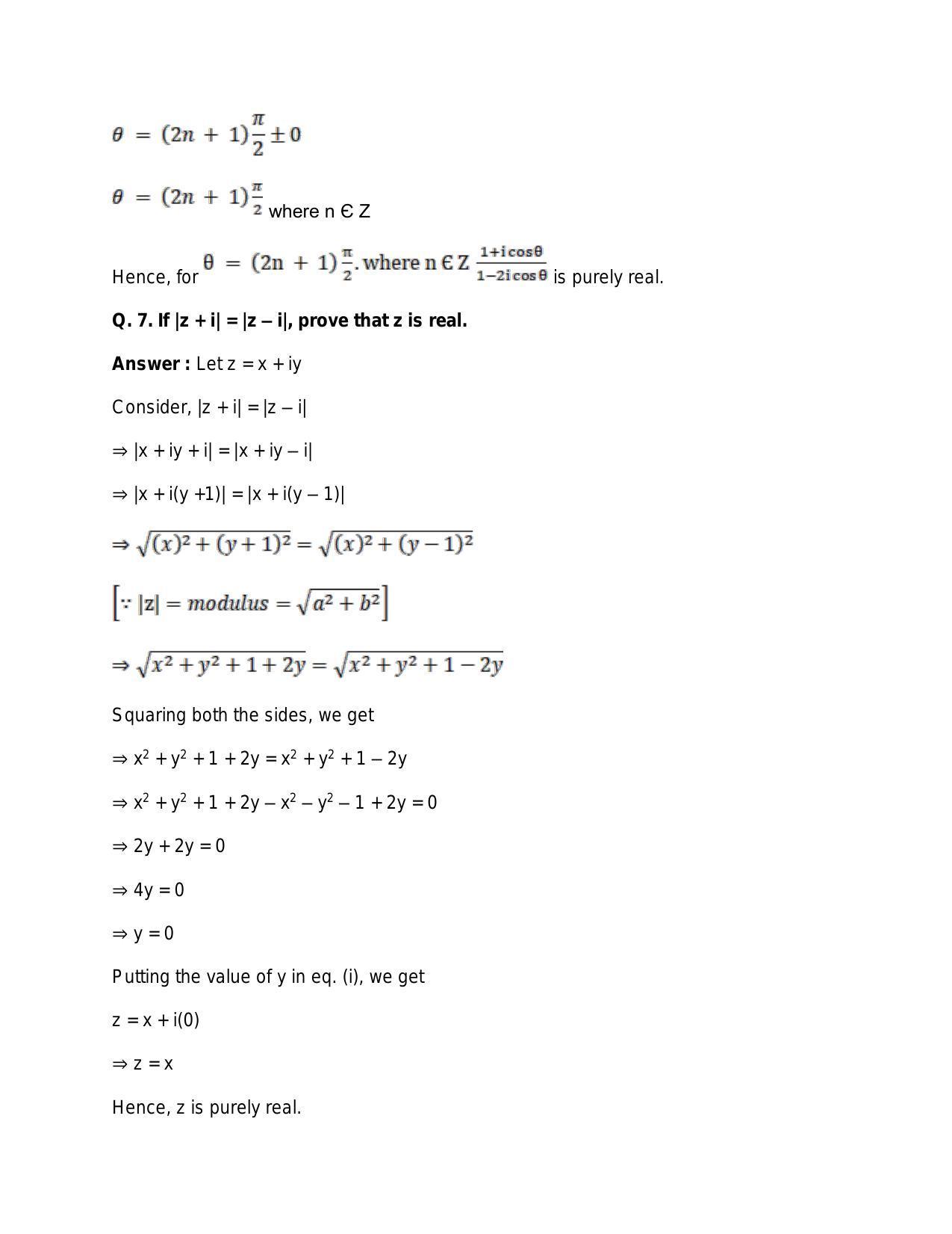 Chapter 5: Complex Numbers and Quadratic Equations: RS Aggarwal Class 11 Solutions  - Page 45