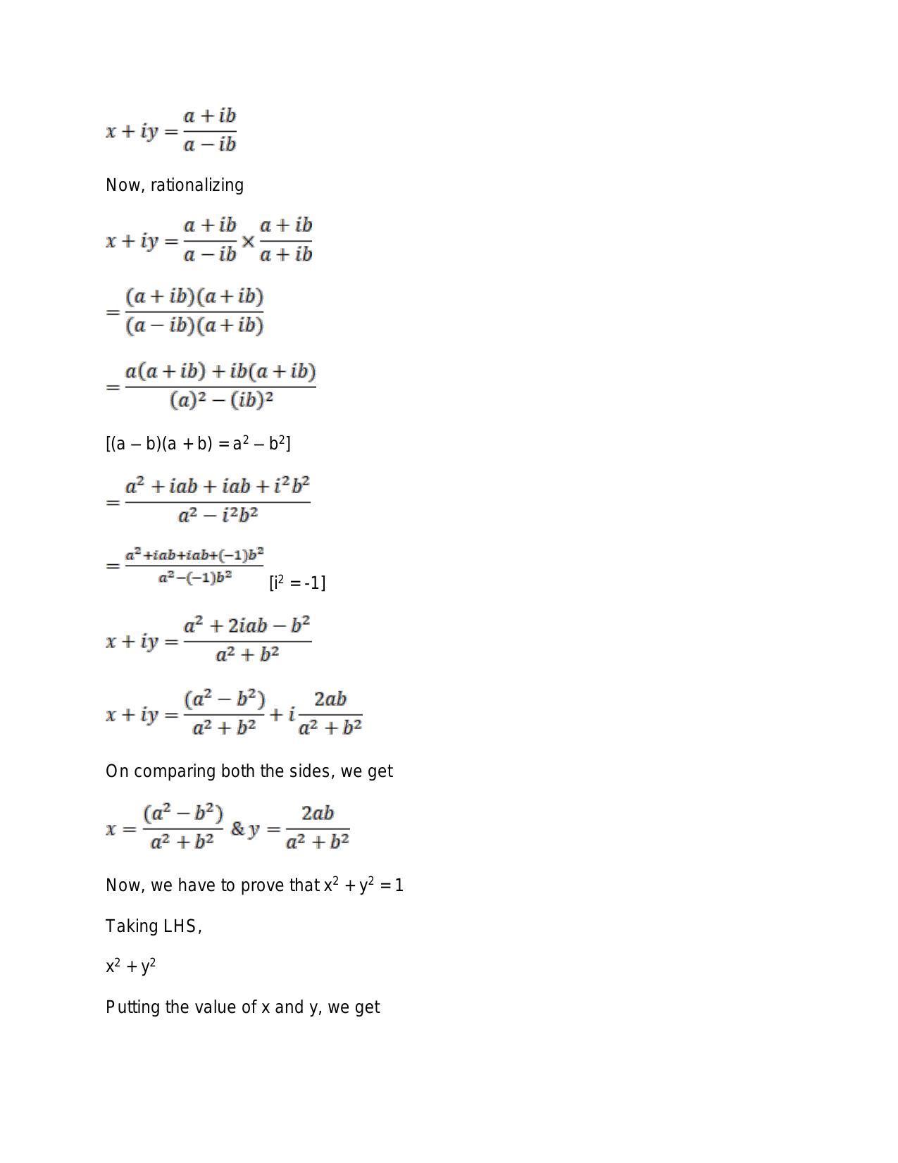 Chapter 5: Complex Numbers and Quadratic Equations: RS Aggarwal Class 11 Solutions  - Page 67