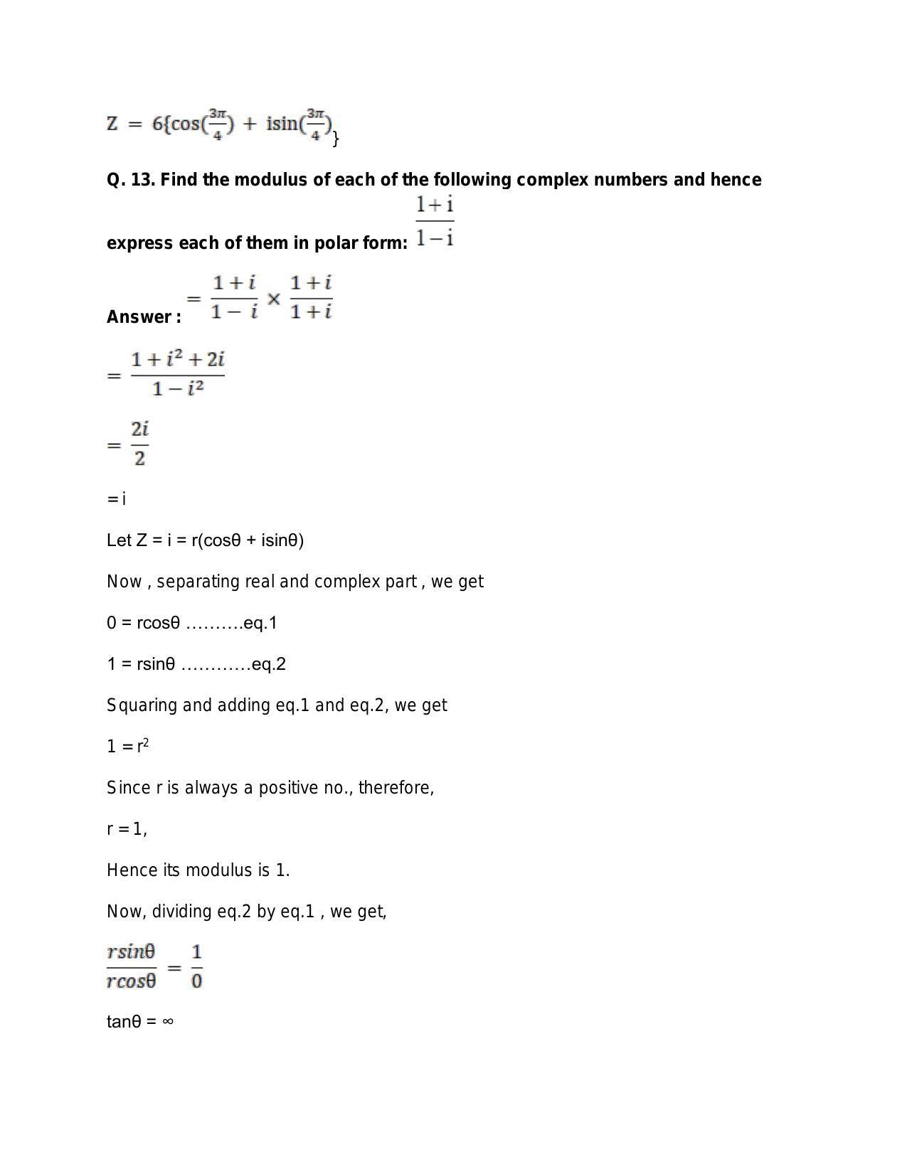 Chapter 5: Complex Numbers and Quadratic Equations: RS Aggarwal Class 11 Solutions  - Page 120
