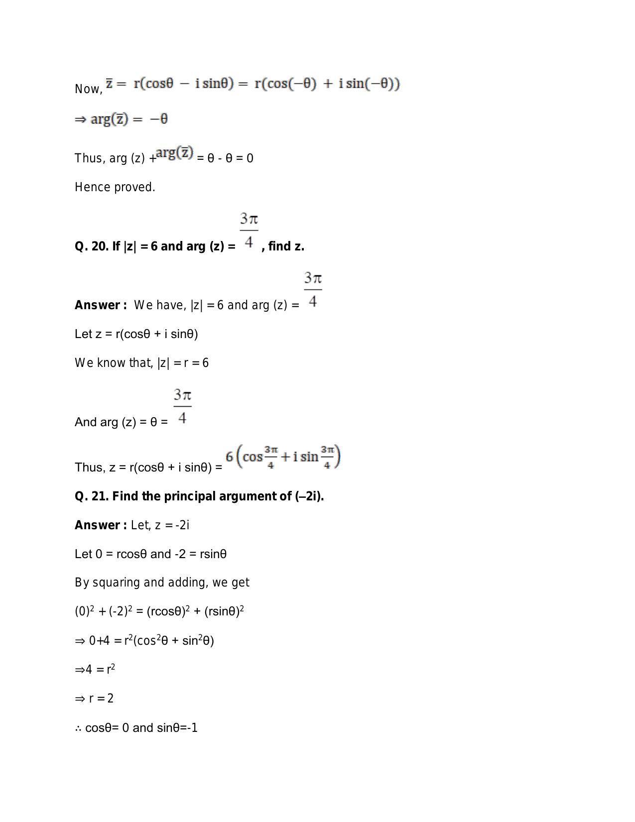 Chapter 5: Complex Numbers and Quadratic Equations: RS Aggarwal Class 11 Solutions  - Page 175