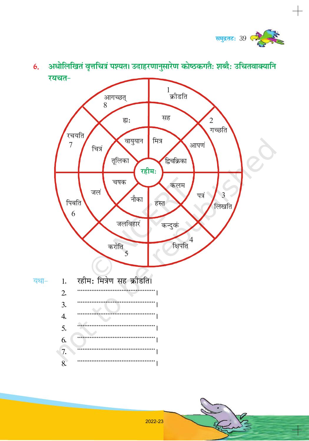 Ncert Book For Class 6 Sanskrit Chapter 6 समुन्द्रतटः Indcareer Schools