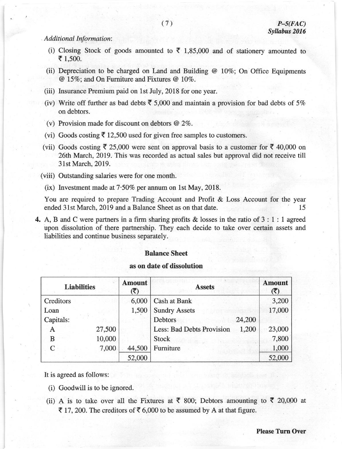 ICMAI June 2019 Financial Accounting Question Paper IndCareer Docs