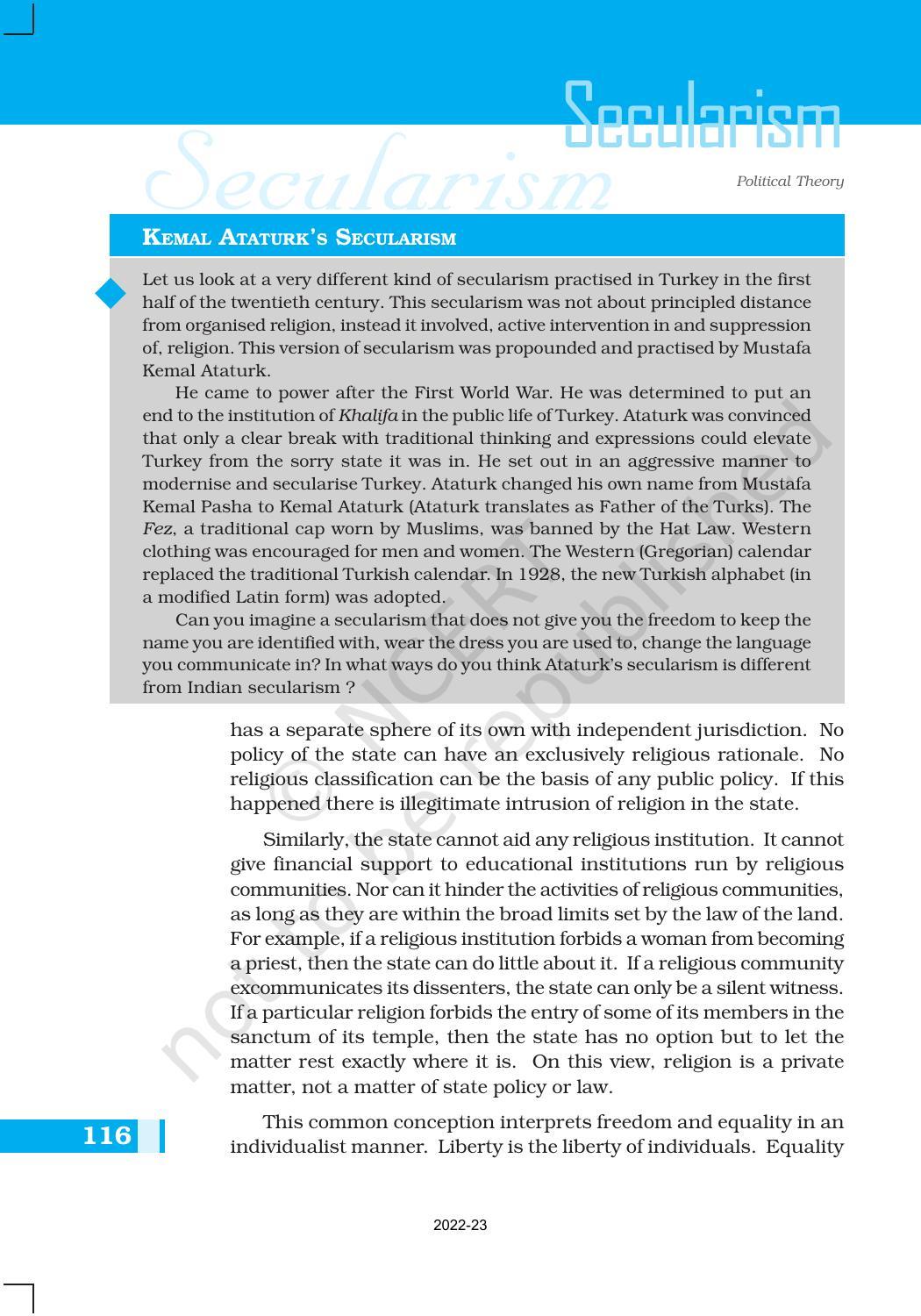 NCERT Book for Class 11 Political Science (Political Theory) Chapter 8 Secularism - Page 6