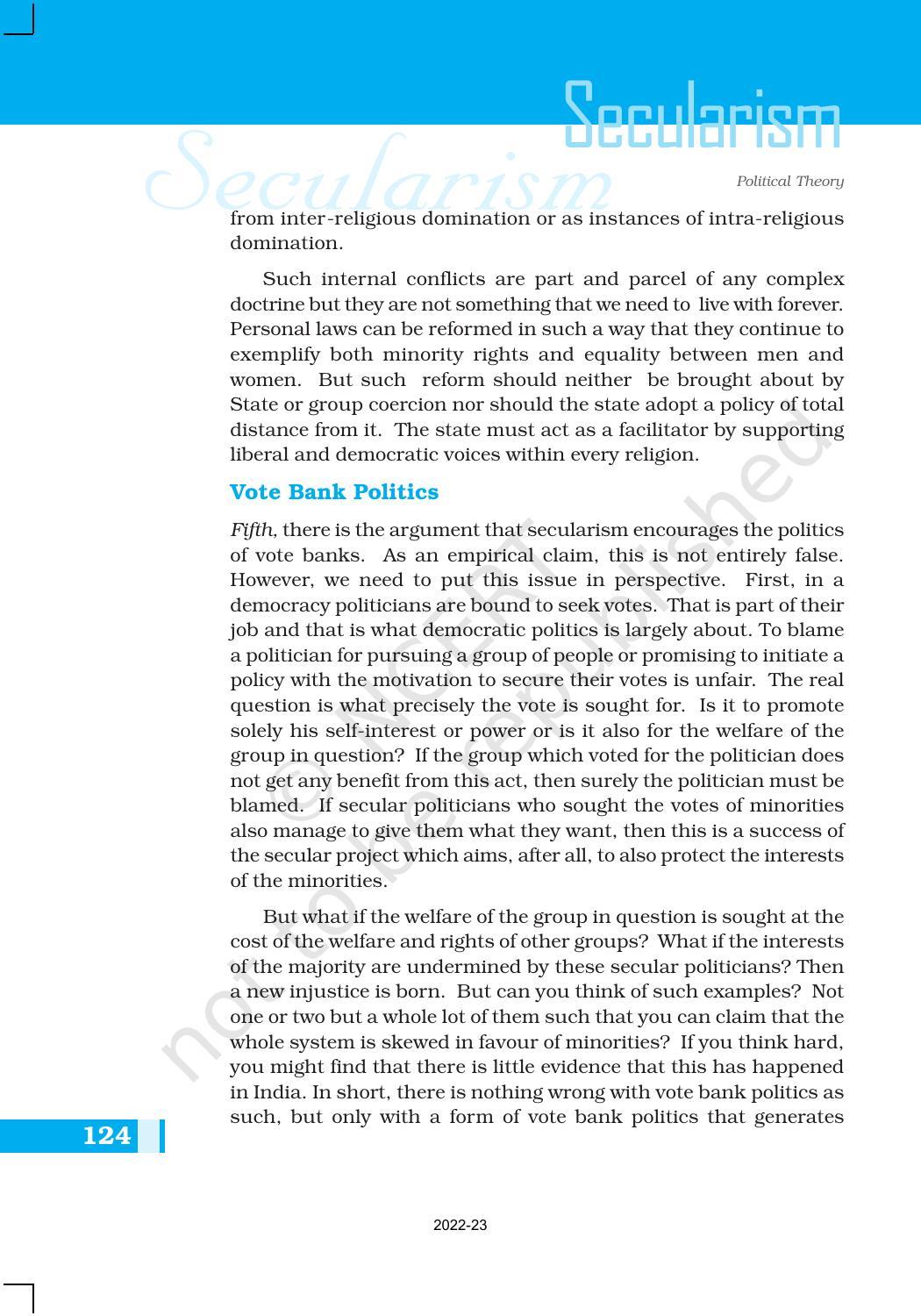 NCERT Book for Class 11 Political Science (Political Theory) Chapter 8 Secularism - Page 14