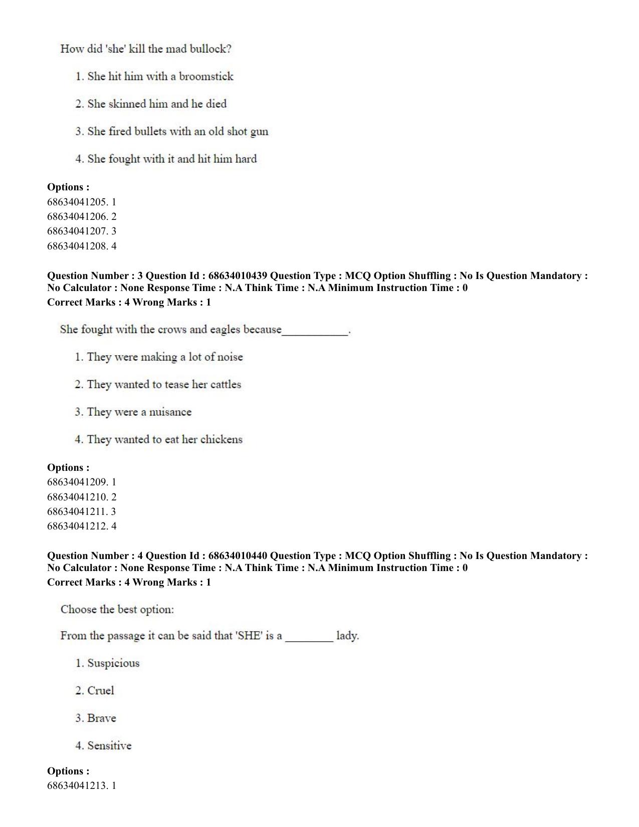 CUET PG 2023:COQP14 – LLM (Eng.)-Shift 1 (09-06-2023) Question Paper - Page 3