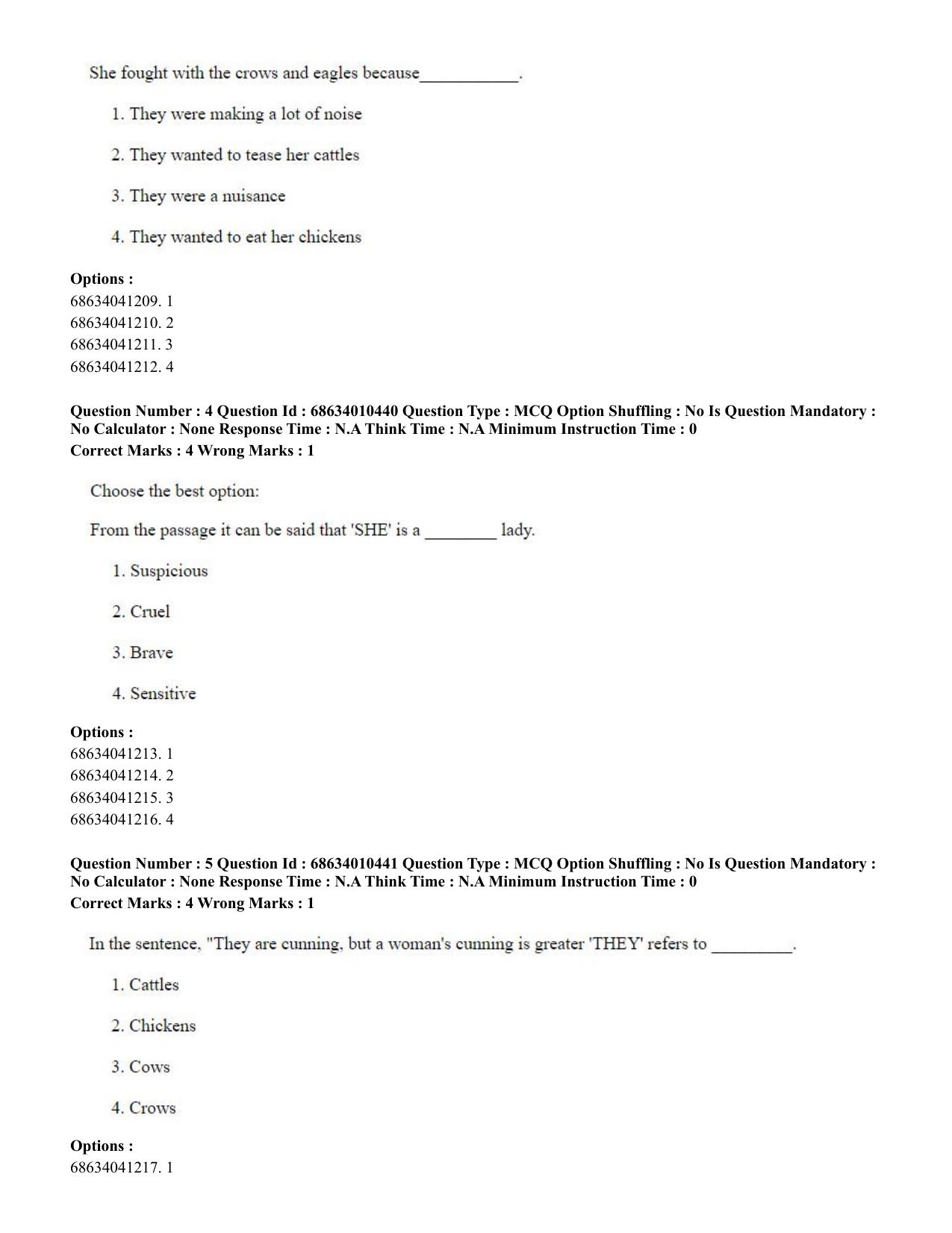 CUET PG 2023:COQP14 – LLM (Eng.)-Shift 1 (09-06-2023) Question Paper - Page 6