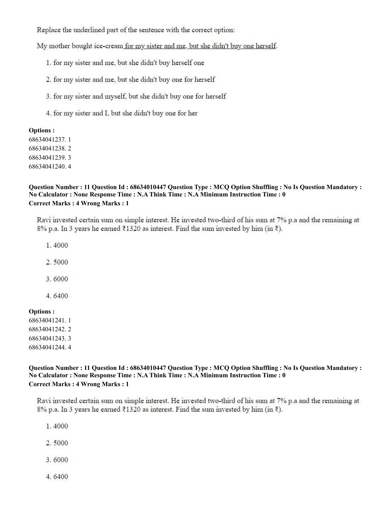 CUET PG 2023:COQP14 – LLM (Eng.)-Shift 1 (09-06-2023) Question Paper - Page 11