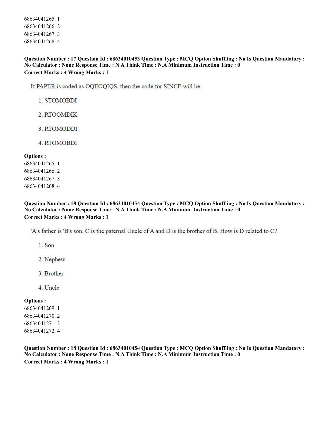 CUET PG 2023:COQP14 – LLM (Eng.)-Shift 1 (09-06-2023) Question Paper - Page 17