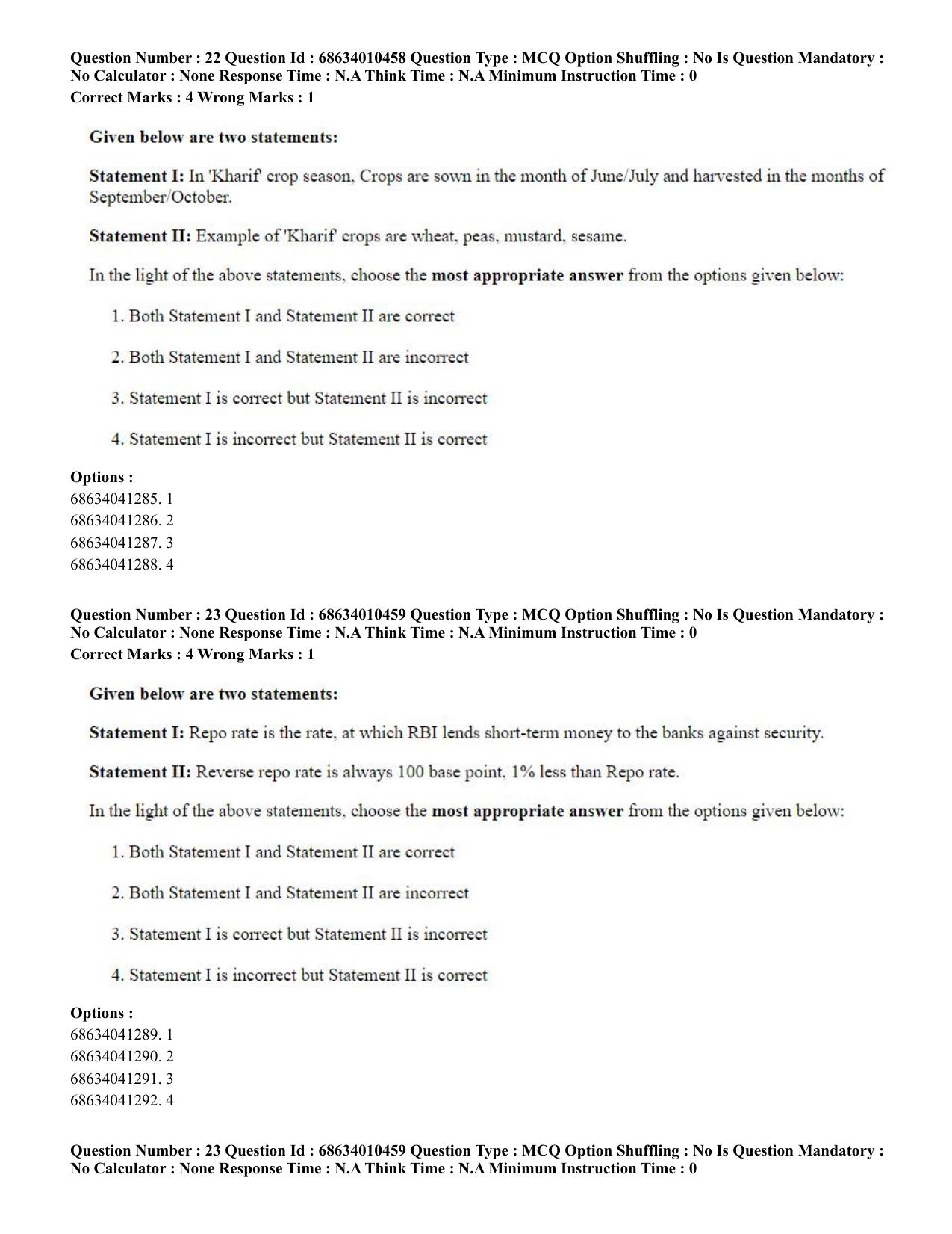 CUET PG 2023:COQP14 – LLM (Eng.)-Shift 1 (09-06-2023) Question Paper - Page 22