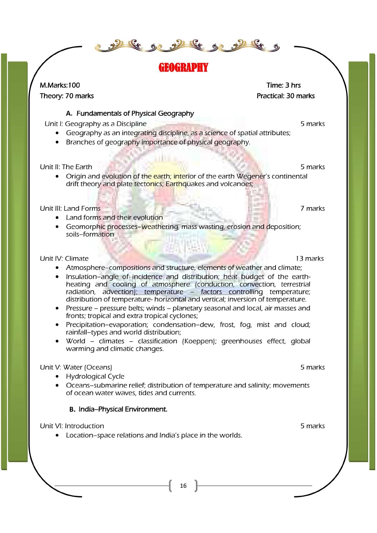 JKBOSE Class 11 Syllabus for JK & Ladakh (2024-25) - Page 24