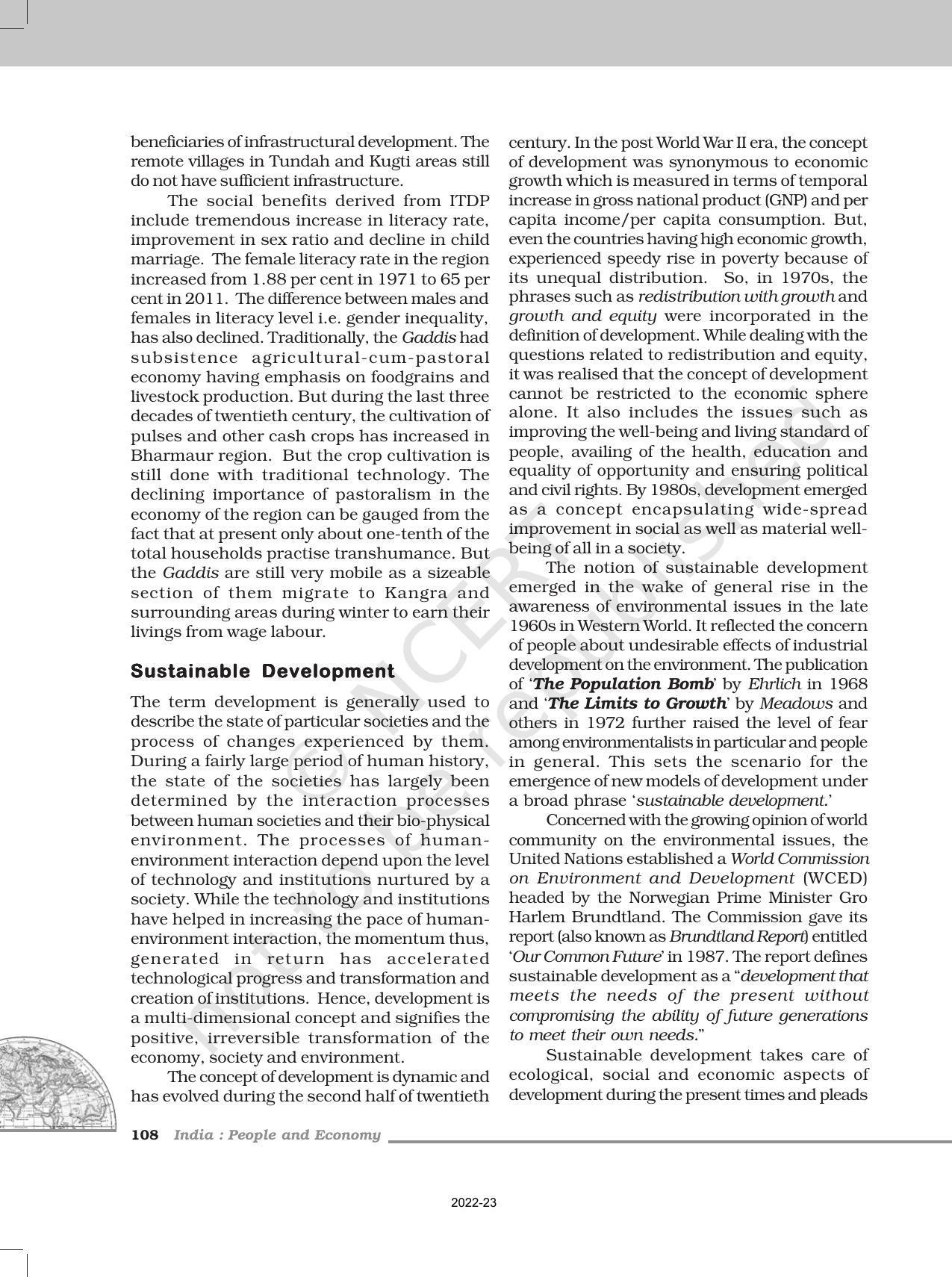 NCERT Book For Class 12 Geography Chapter 9 Planning