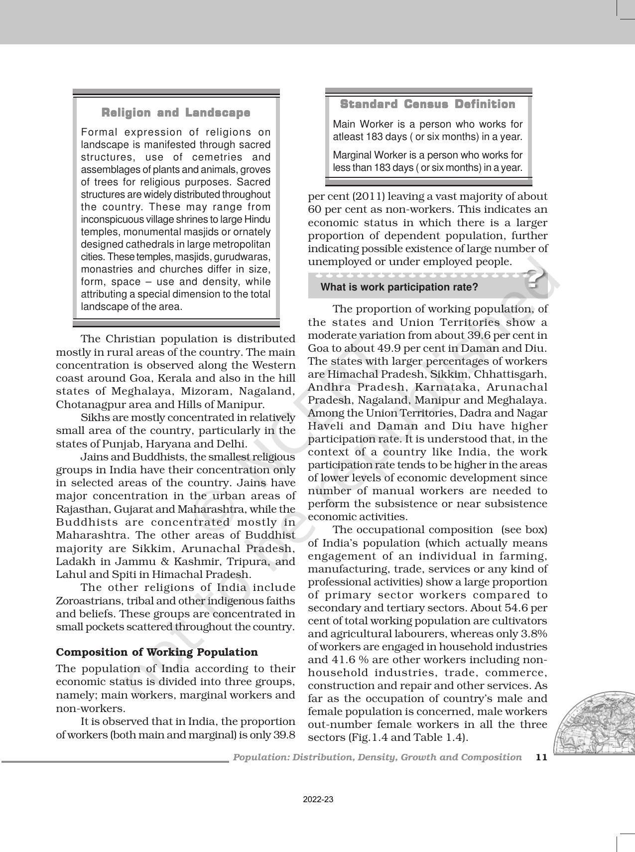 NCERT Book For Class 12 Geography Chapter 1 Population