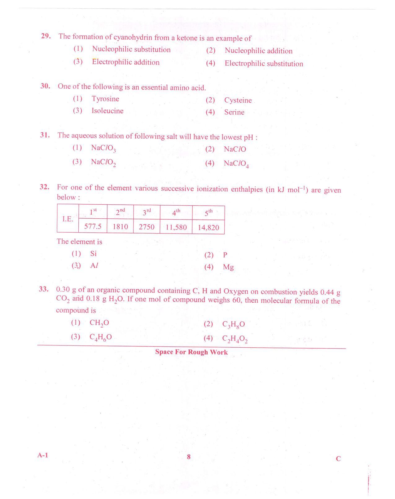 KCET Chemistry 2015 Question Papers - Page 8