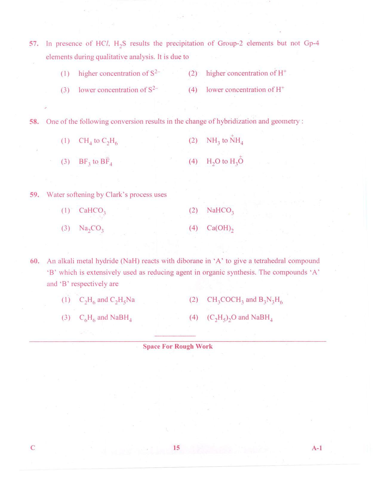 KCET Chemistry 2015 Question Papers - Page 15