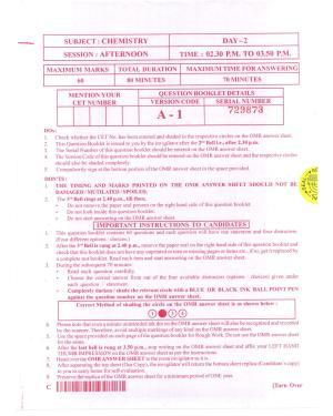 KCET Chemistry 2015 Question Papers