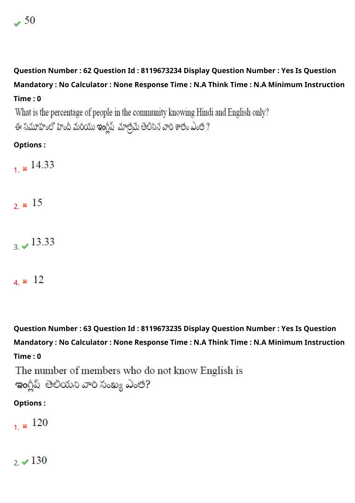 AP ICET 2024 Answer Key (Shift 2)  - Page 52