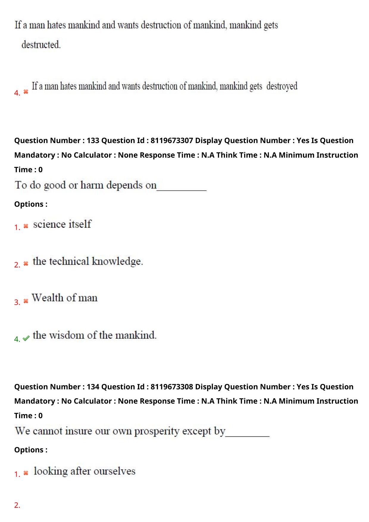 AP ICET 2024 Answer Key (Shift 2)  - Page 95