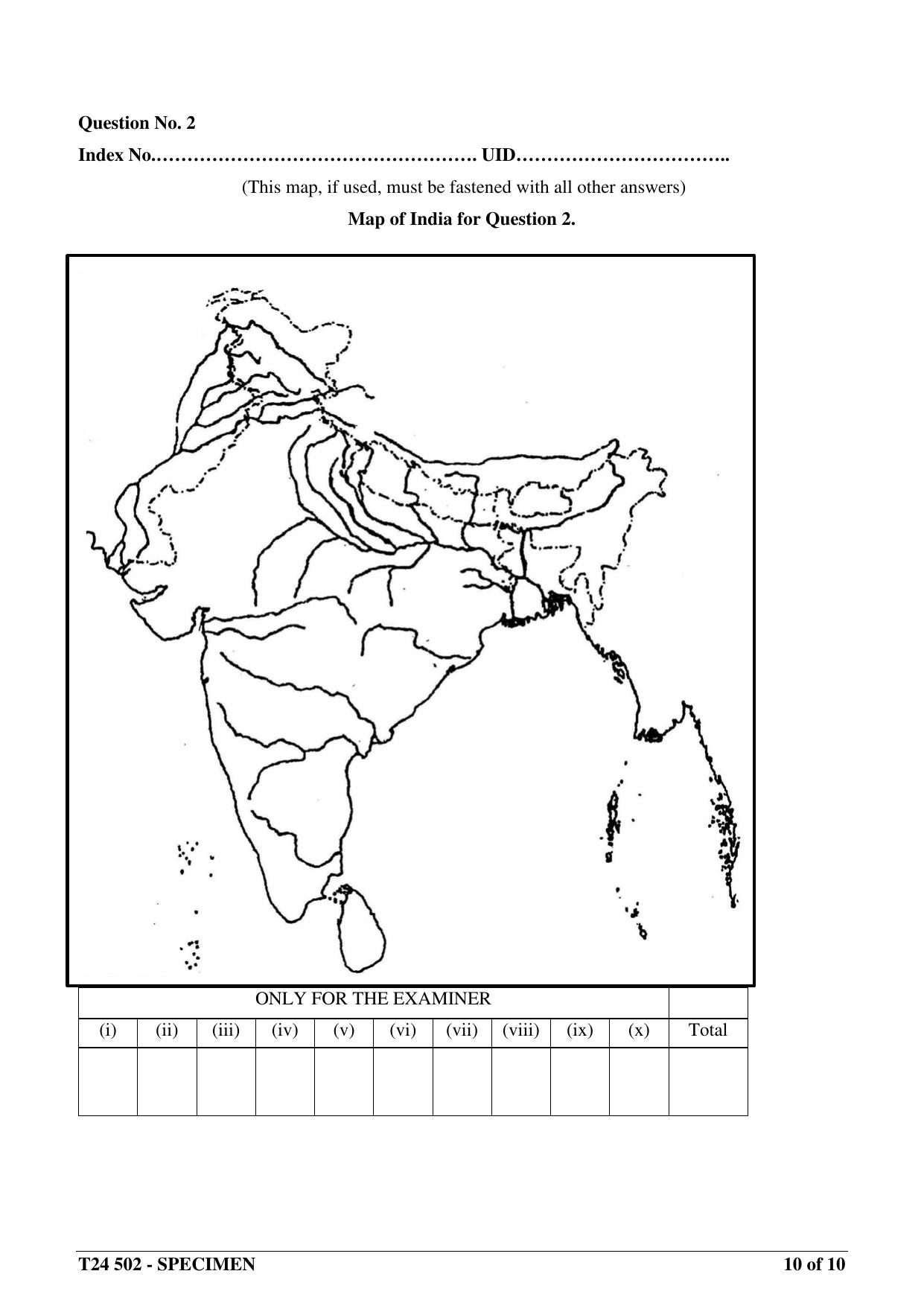 ICSE Class 10  2024 Geography Sample Paper - Page 10