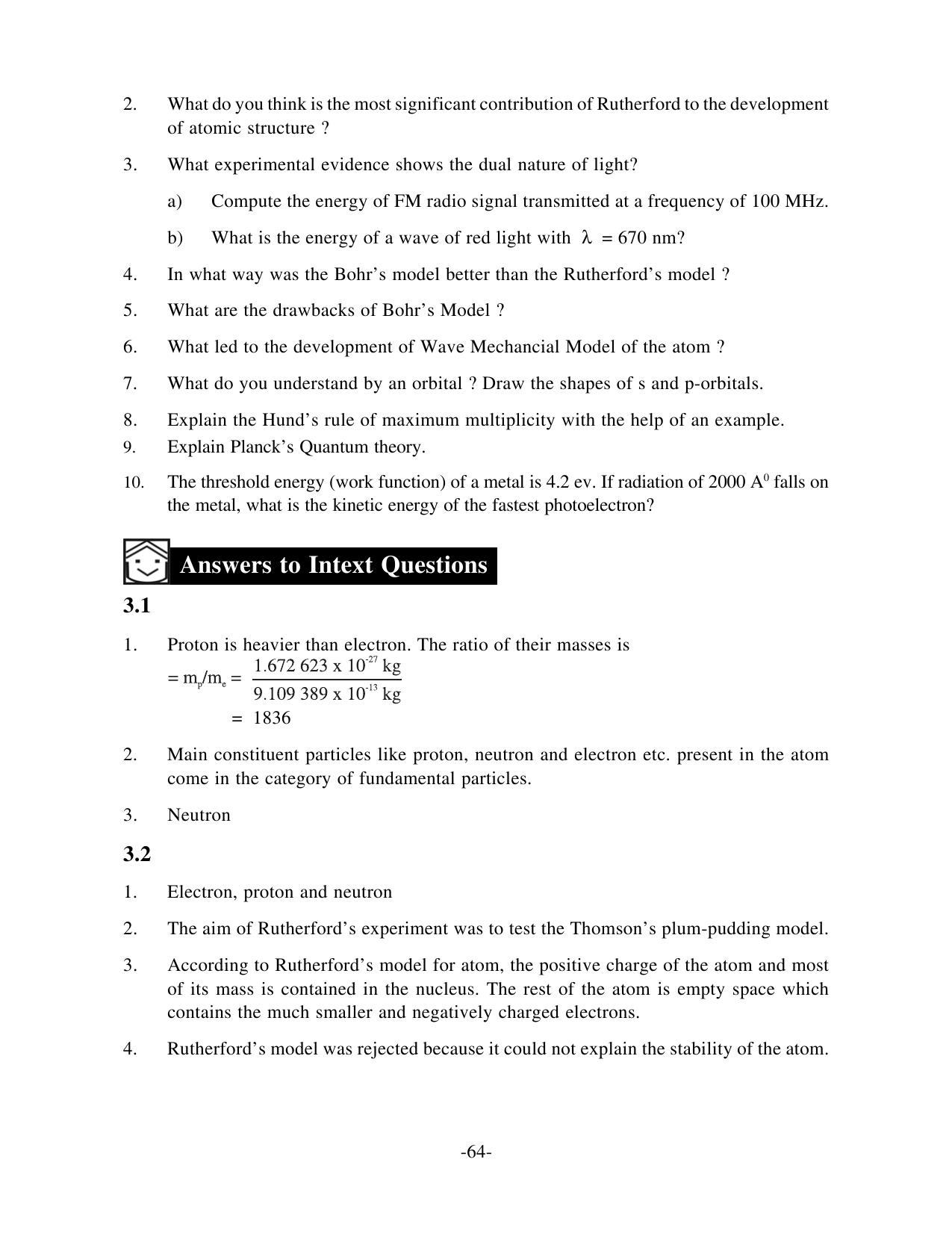 TS SCERT Inter 1st Year Chemistry Vol – I Path 1 (English Medium) Text Book - Page 73