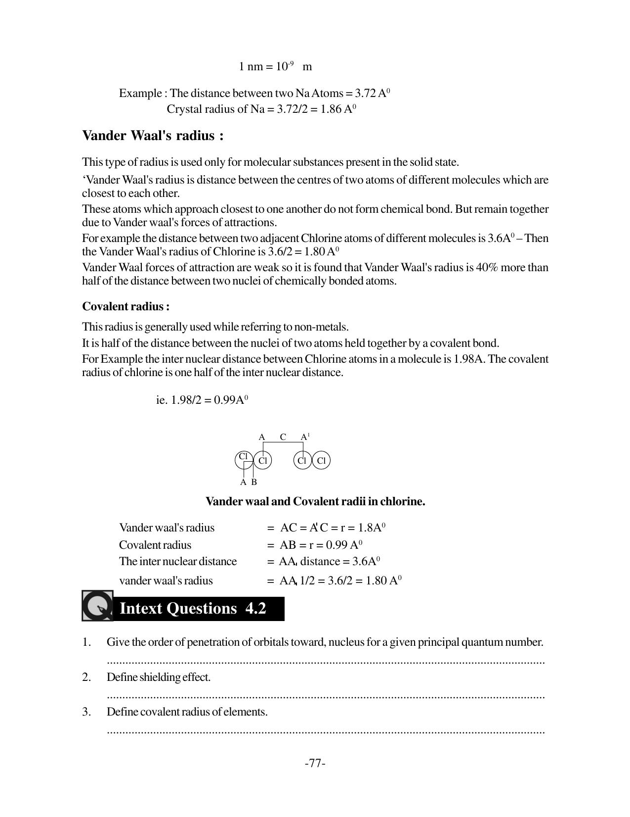 TS SCERT Inter 1st Year Chemistry Vol – I Path 1 (English Medium) Text Book - Page 86