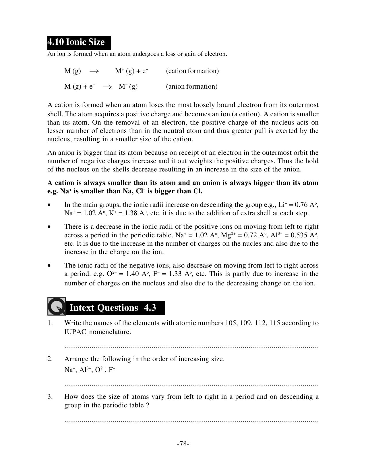 TS SCERT Inter 1st Year Chemistry Vol – I Path 1 (English Medium) Text Book - Page 87