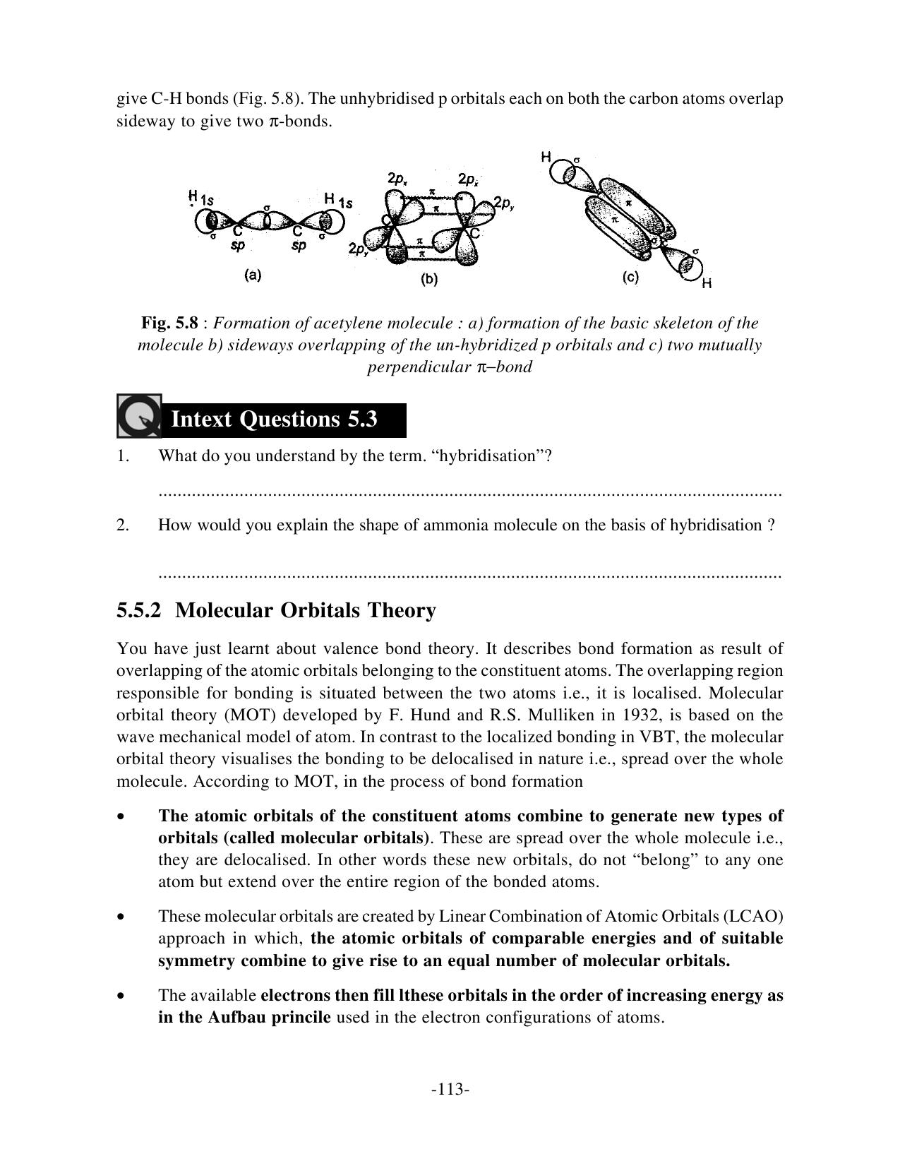 TS SCERT Inter 1st Year Chemistry Vol – I Path 1 (English Medium) Text Book - Page 122