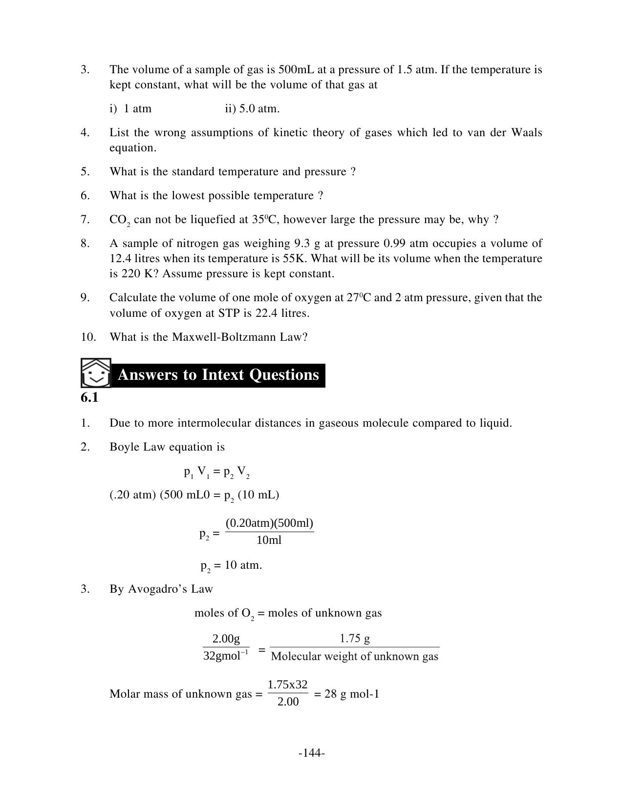 TS SCERT Inter 1st Year Chemistry Vol – I Path 1 (English Medium) Text Book - Page 153