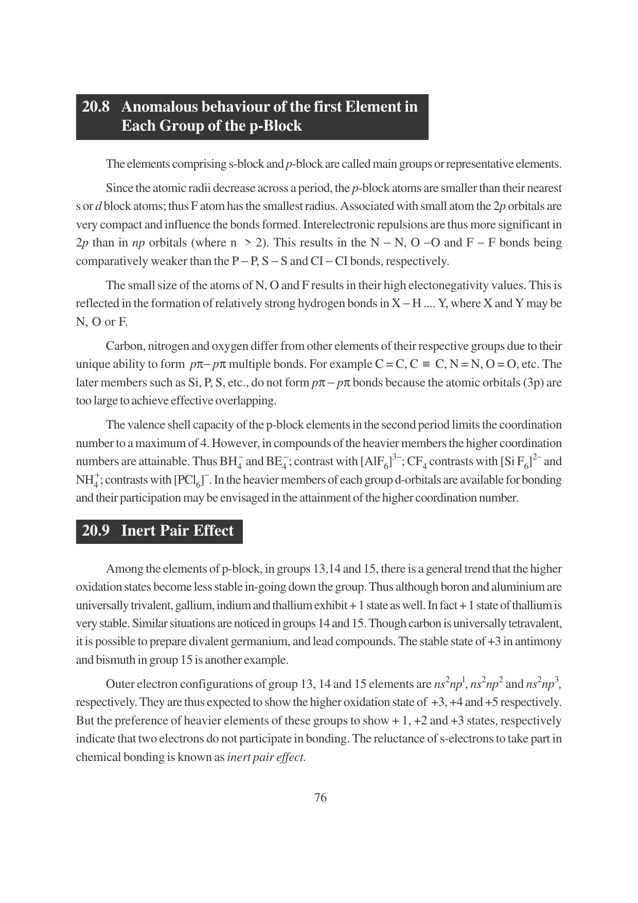 TS SCERT Inter 1st Year Chemistry Vol – I Path 1 (English Medium) Text Book - Page 312