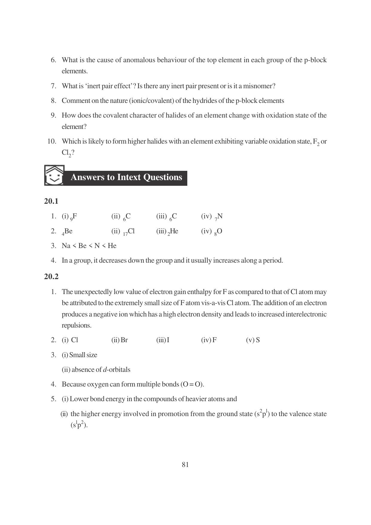 TS SCERT Inter 1st Year Chemistry Vol – I Path 1 (English Medium) Text Book - Page 317
