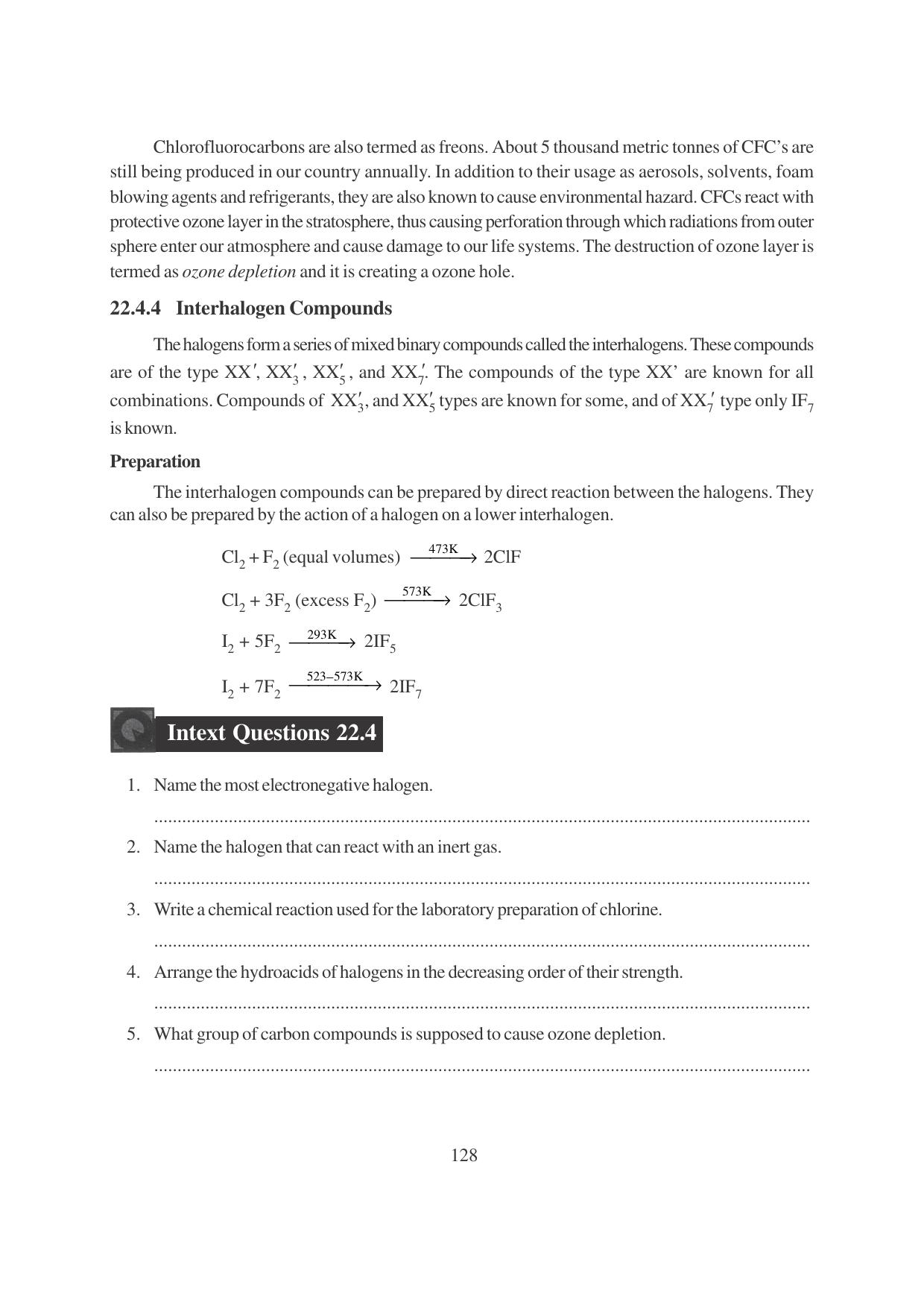 TS SCERT Inter 1st Year Chemistry Vol – I Path 1 (English Medium) Text Book - Page 364