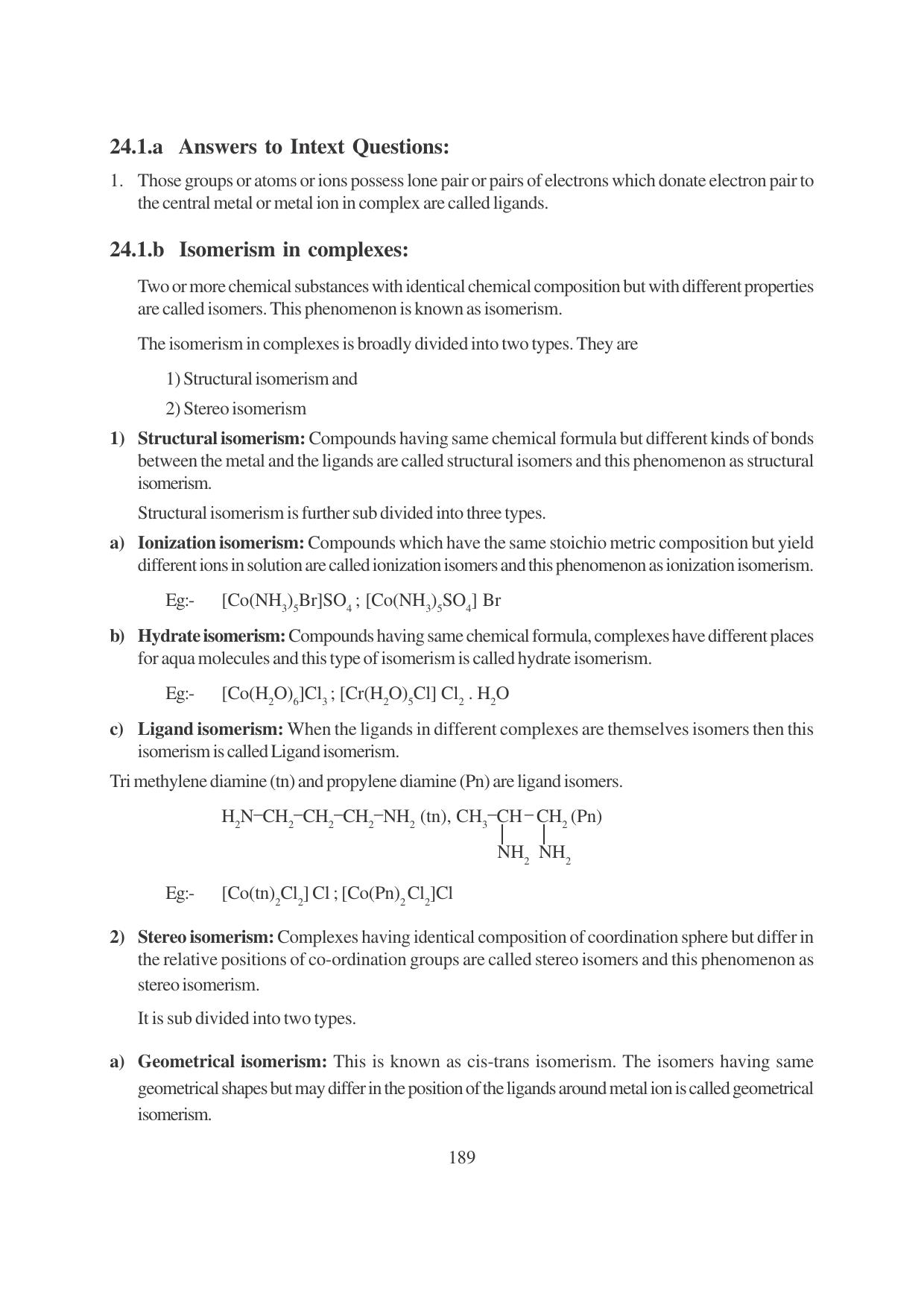 TS SCERT Inter 1st Year Chemistry Vol – I Path 1 (English Medium) Text Book - Page 425