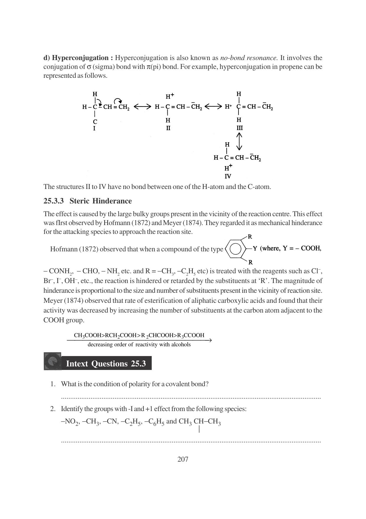 TS SCERT Inter 1st Year Chemistry Vol – I Path 1 (English Medium) Text Book - Page 443