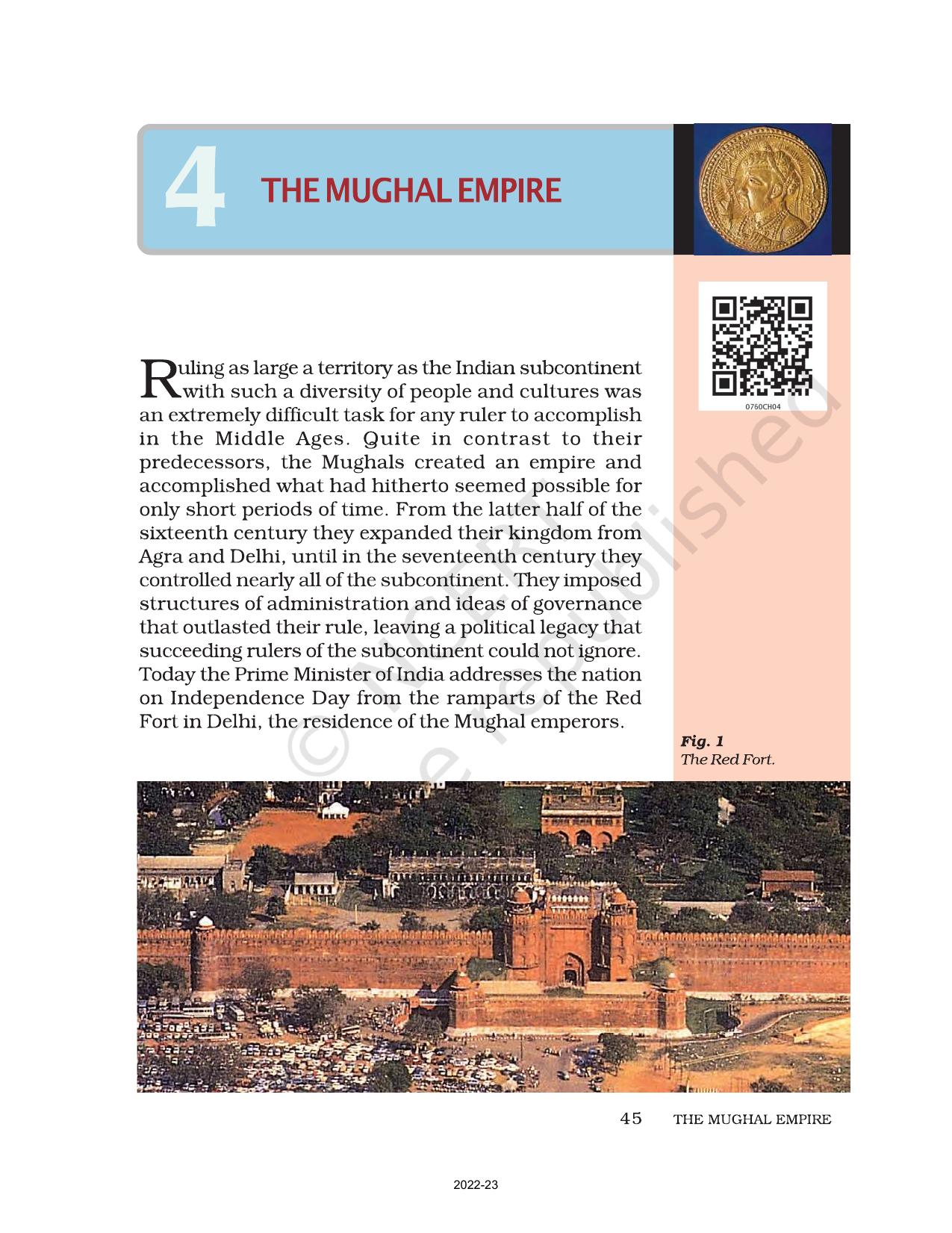 NCERT Book For Class 7 Social Science(History): Chapter 4-The Mughal ...