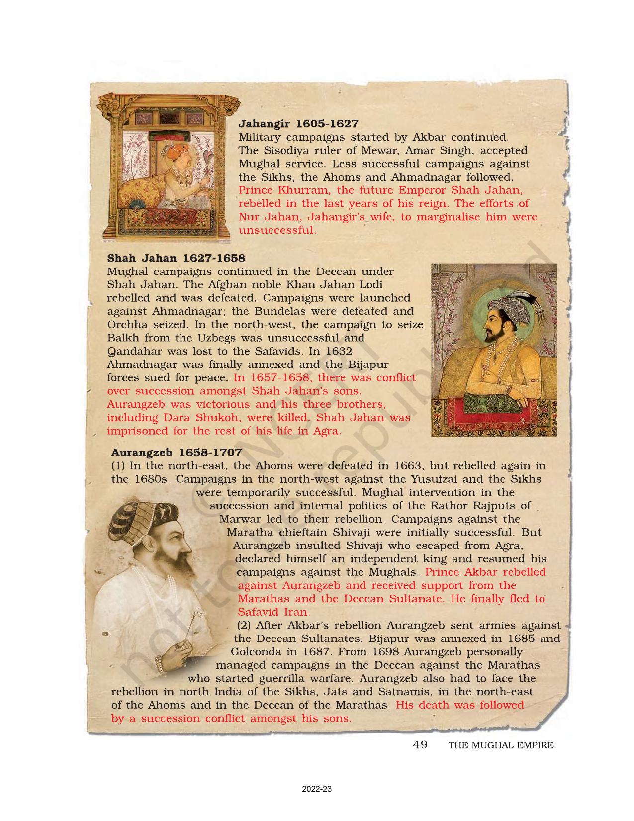 NCERT Book For Class 7 Social Science(History): Chapter 4-The Mughal ...