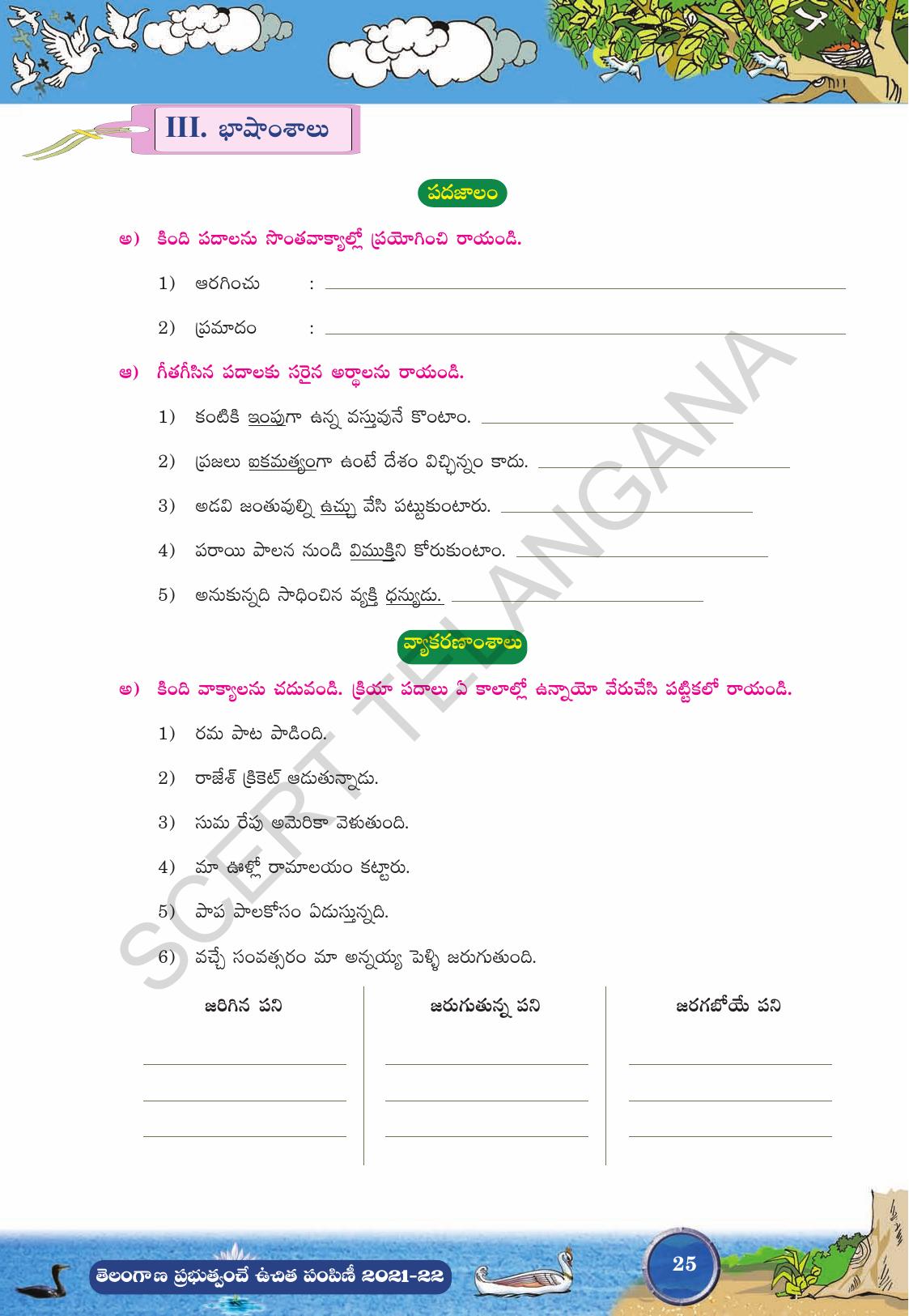 TS SCERT Class 9 Second Language (Telugu Medium) Text Book - IndCareer Docs