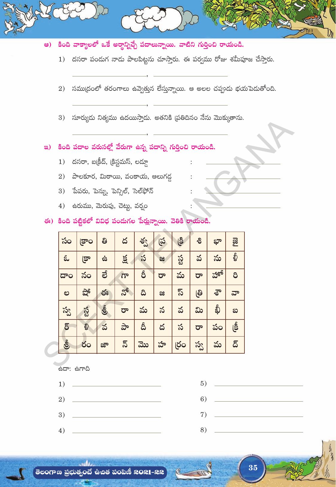 TS SCERT Class 9 Second Language (Telugu Medium) Text Book - IndCareer Docs