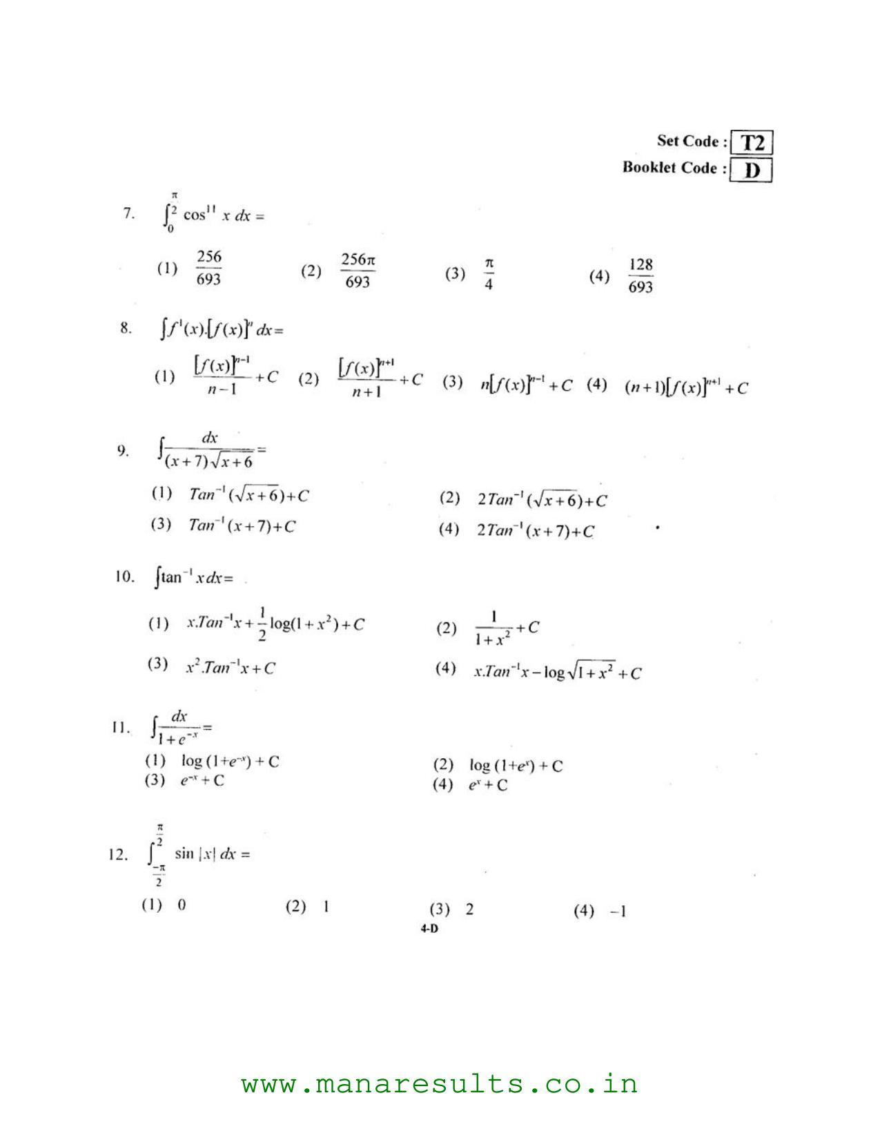 AP ECET 2016 Electronics and Instrumentation Engineering Old Previous Question Papers - Page 3