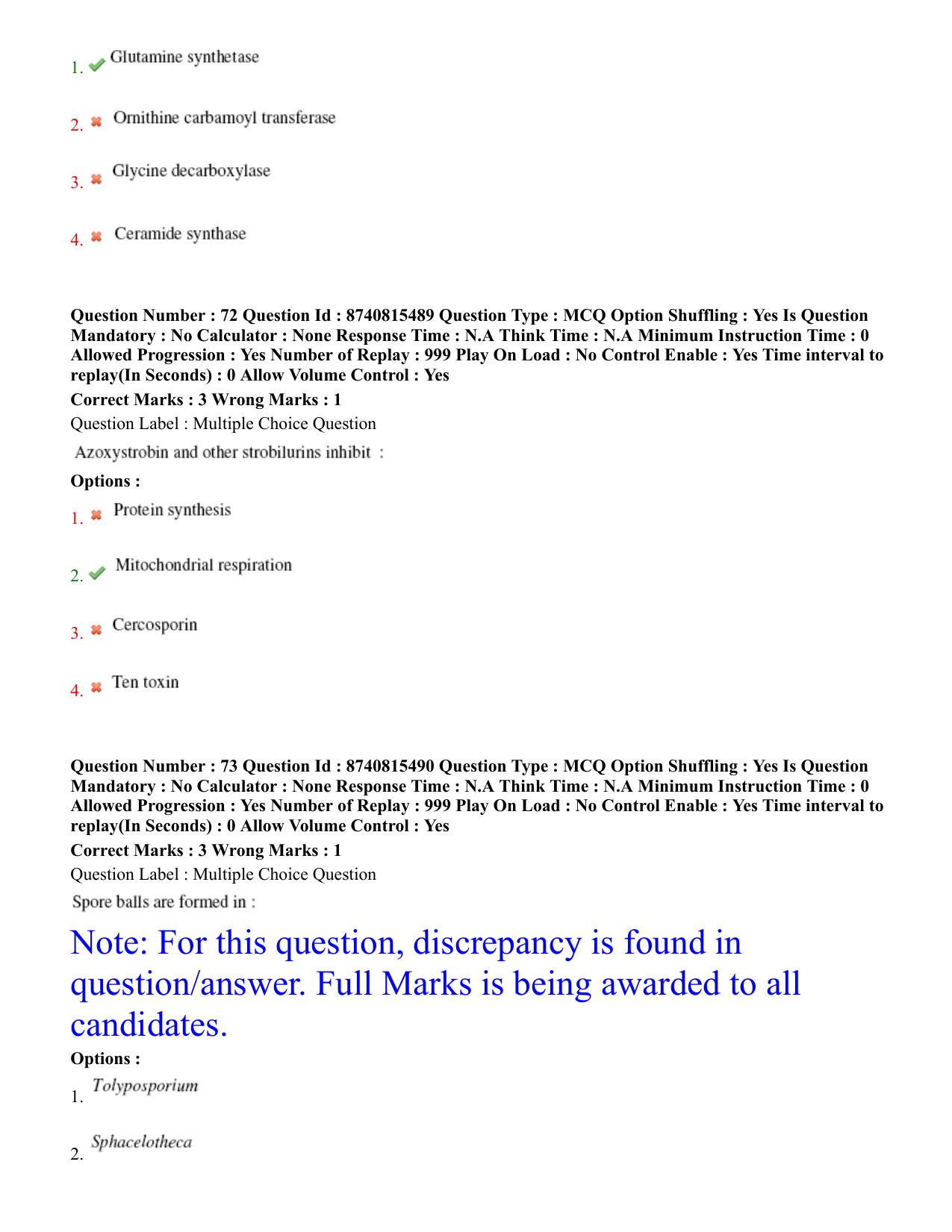 BHU RET Plant Pathology 2020 Question Paper  - Page 41
