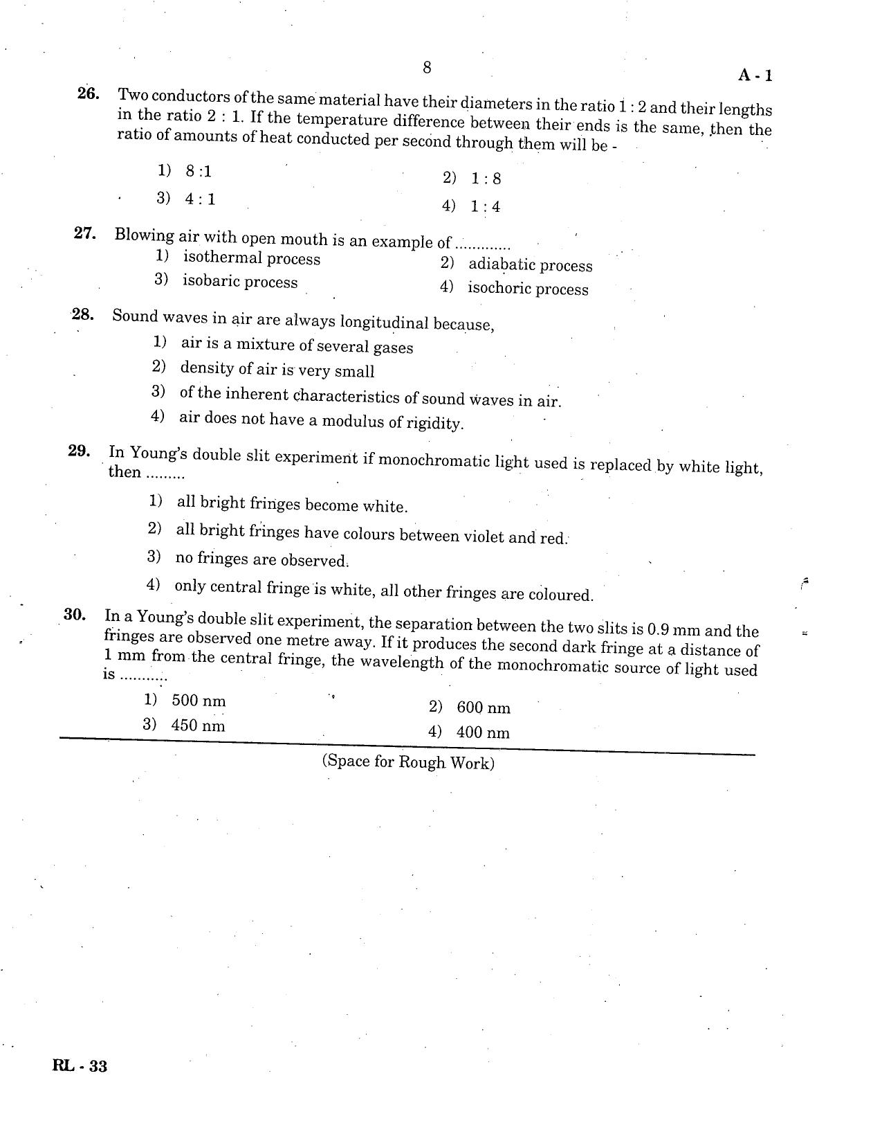 KCET Physics 2004 Question Papers - Page 8