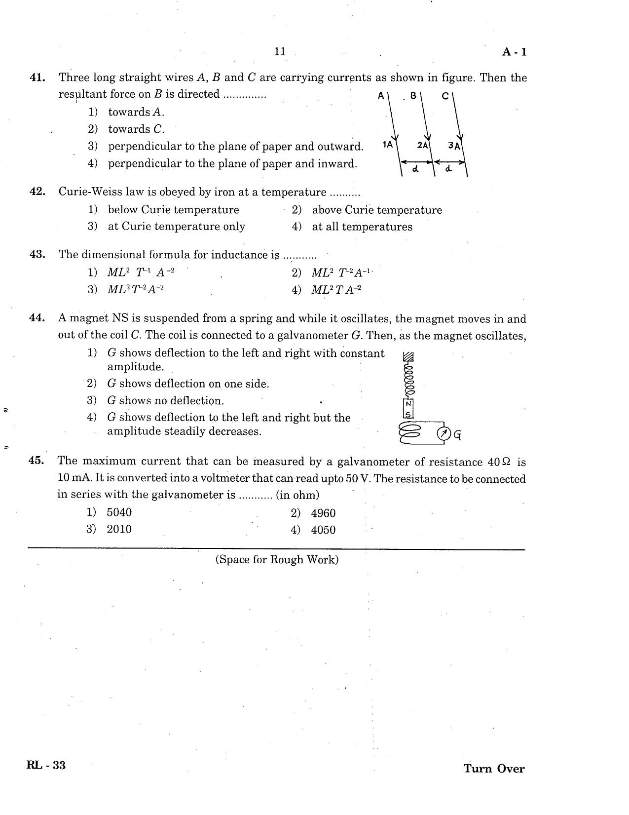 KCET Physics 2004 Question Papers - Page 11