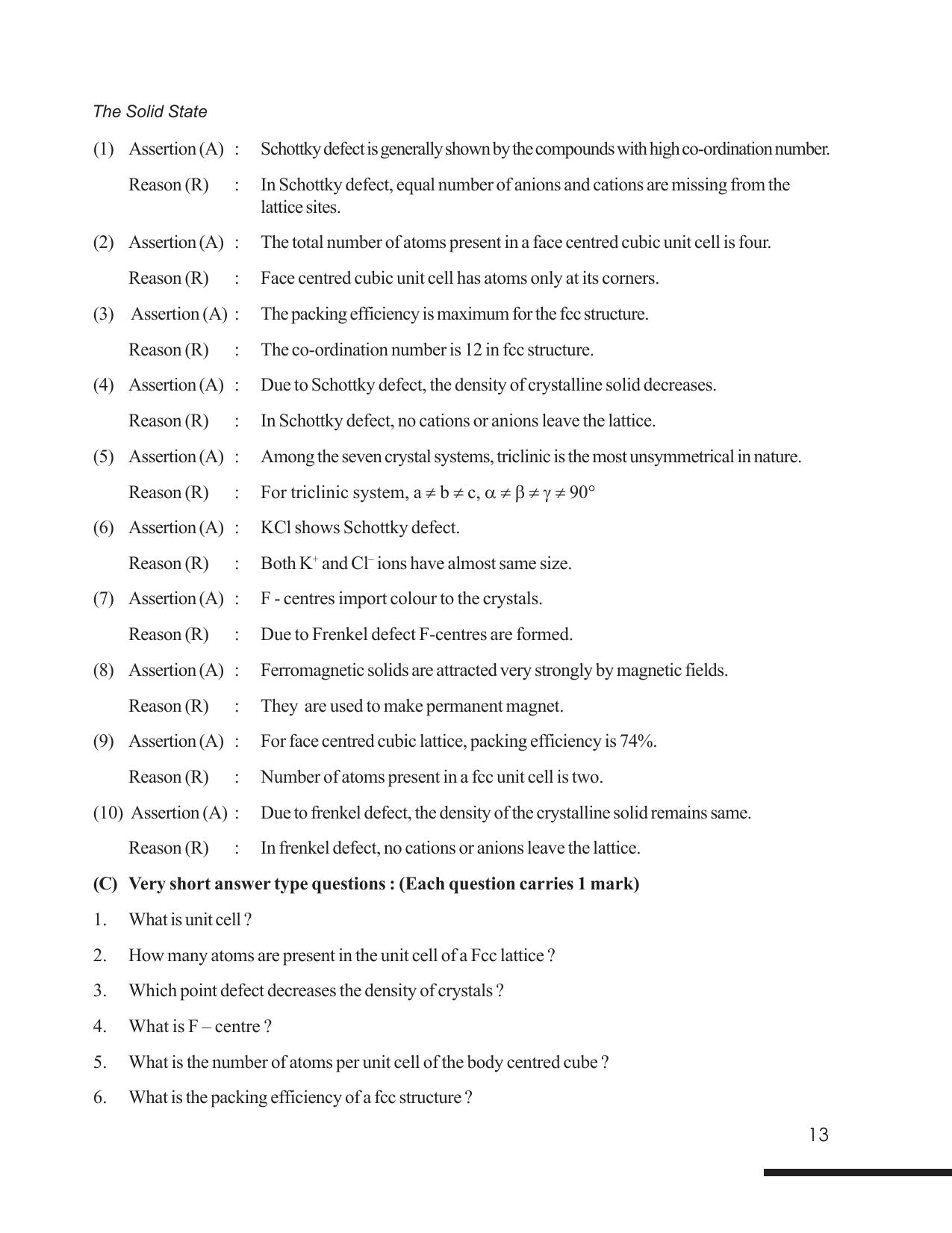 Tripura Board Class 12 Chemistry English Version Workbooks - Page 19