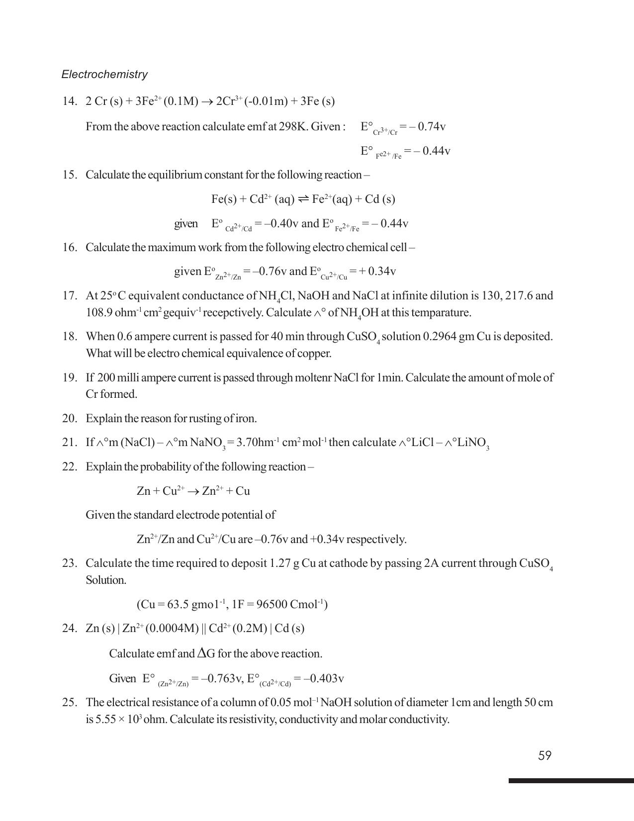 Tripura Board Class 12 Chemistry English Version Workbooks - Page 65