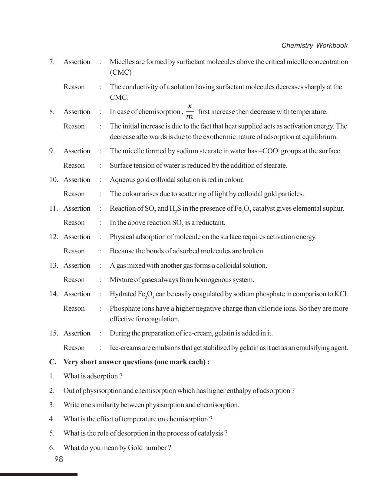 Tripura Board Class 12 Chemistry English Version Workbooks - Page 104