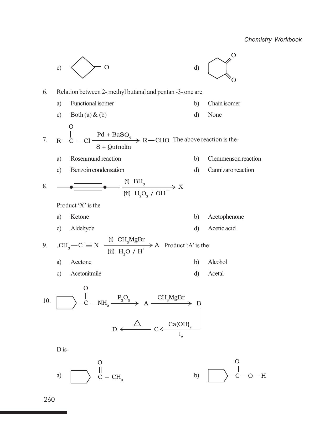 Tripura Board Class 12 Chemistry English Version Workbooks - Page 266