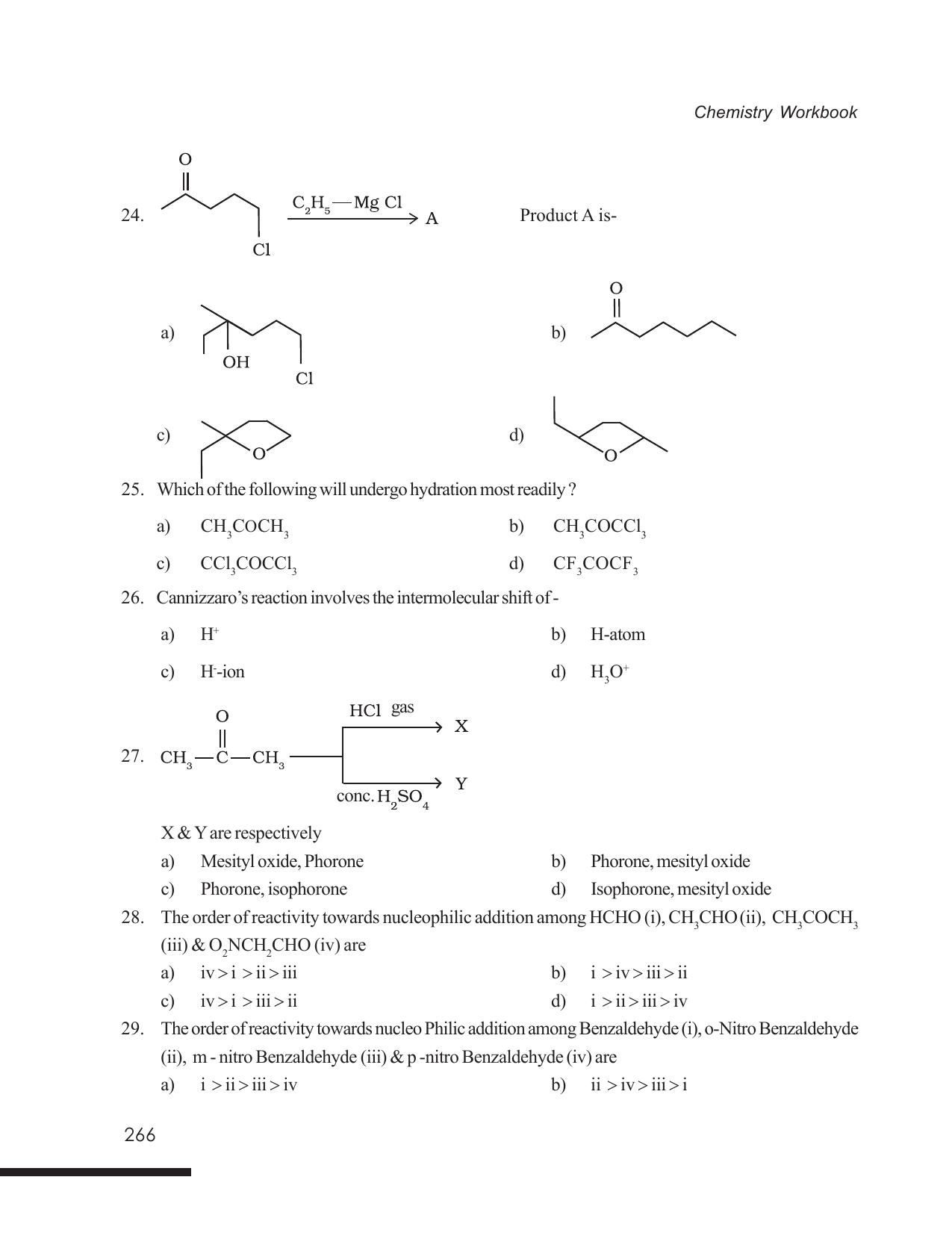 Tripura Board Class 12 Chemistry English Version Workbooks - Page 272