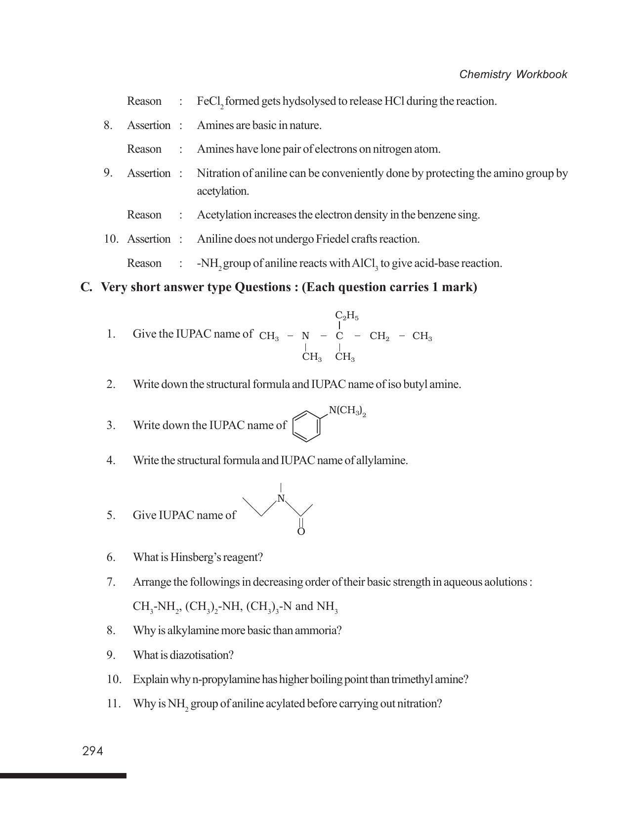 Tripura Board Class 12 Chemistry English Version Workbooks - Page 300