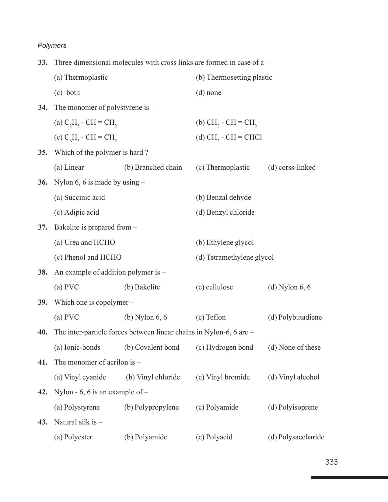 Tripura Board Class 12 Chemistry English Version Workbooks - Page 339