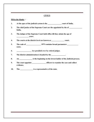 CBSE Worksheets for Class 8 Social Science Civics Assignment