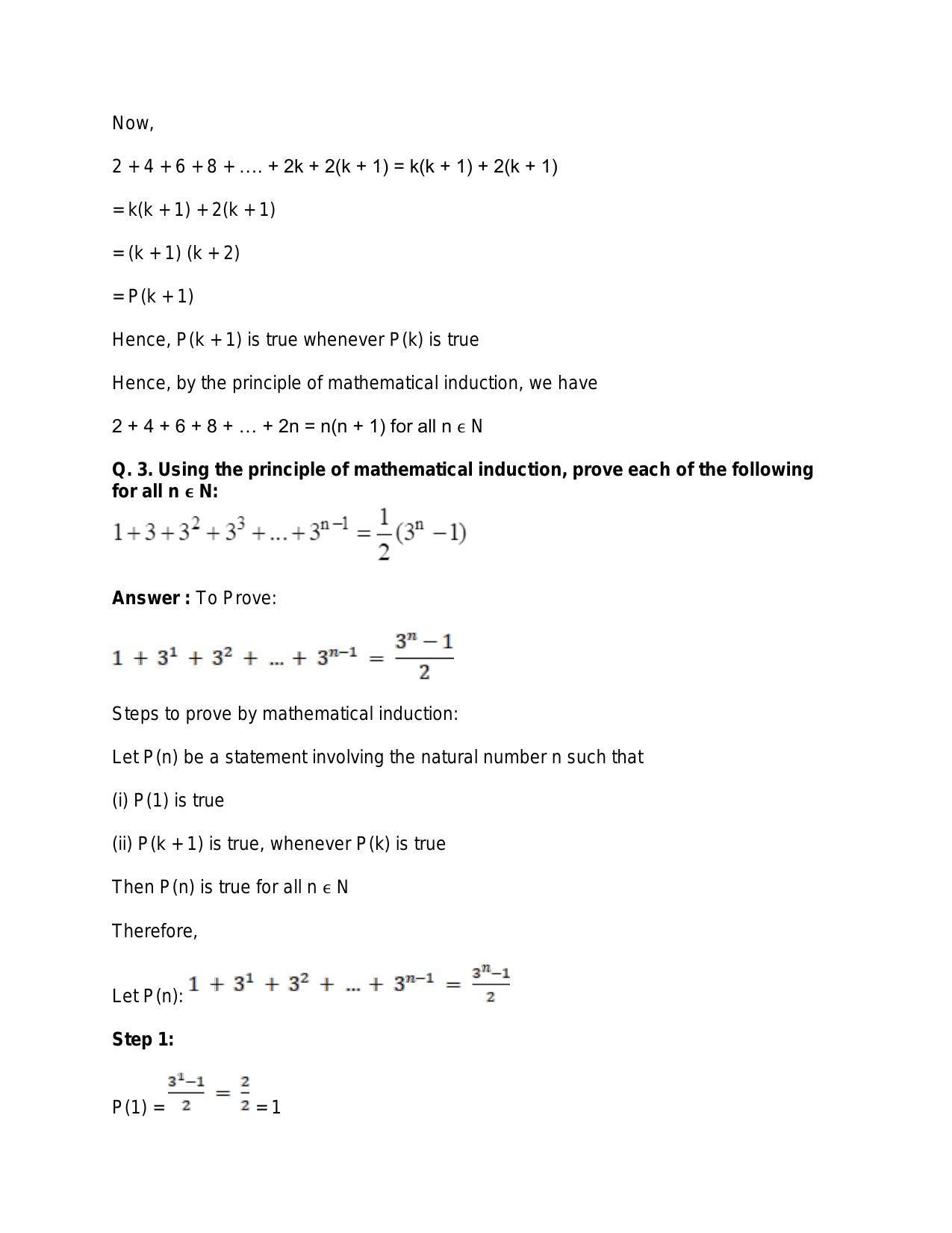 Chapter 4: Principle of Mathematical Induction: RS Aggarwal Class 11 Solutions  - Page 3